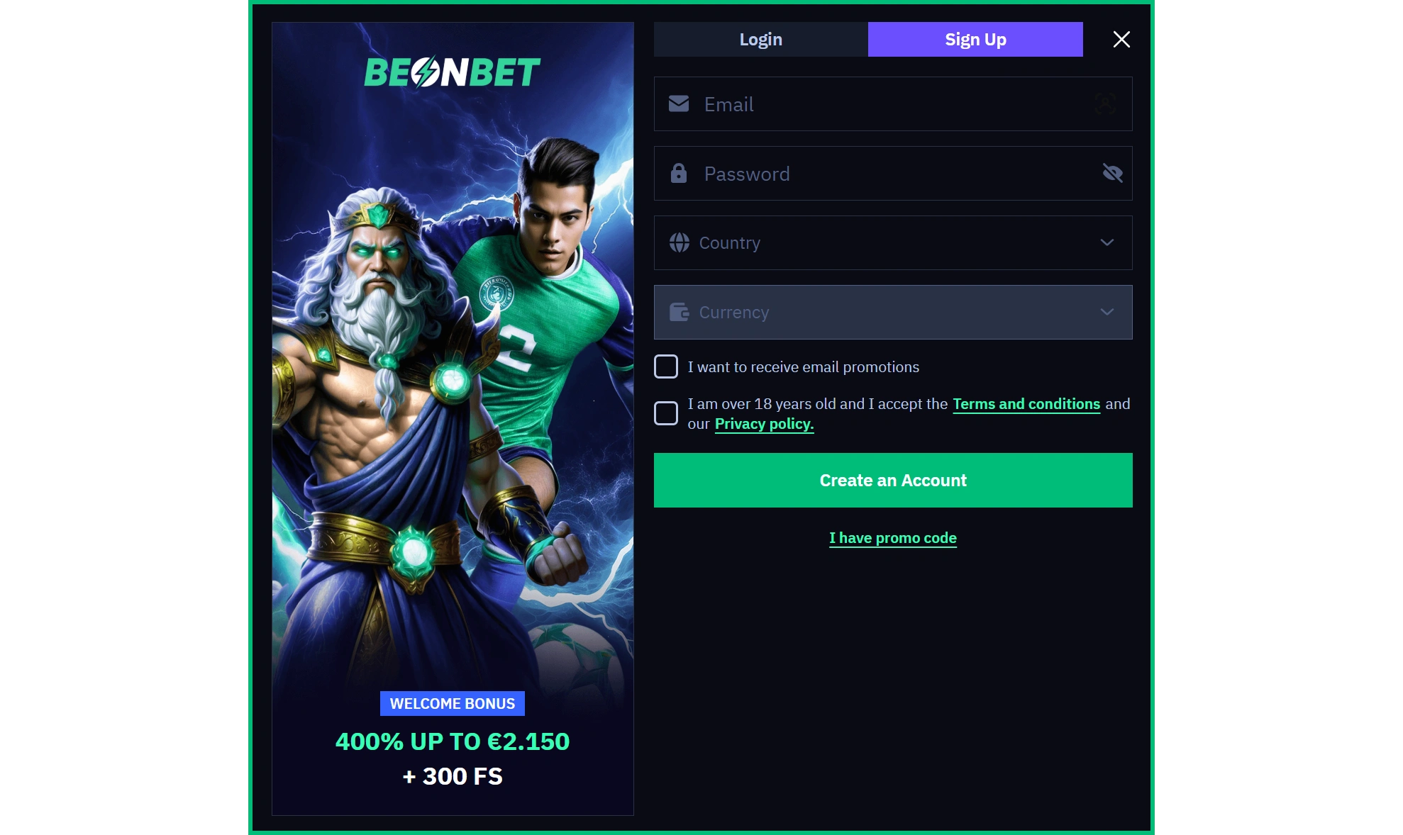 How to Register on BeonBet