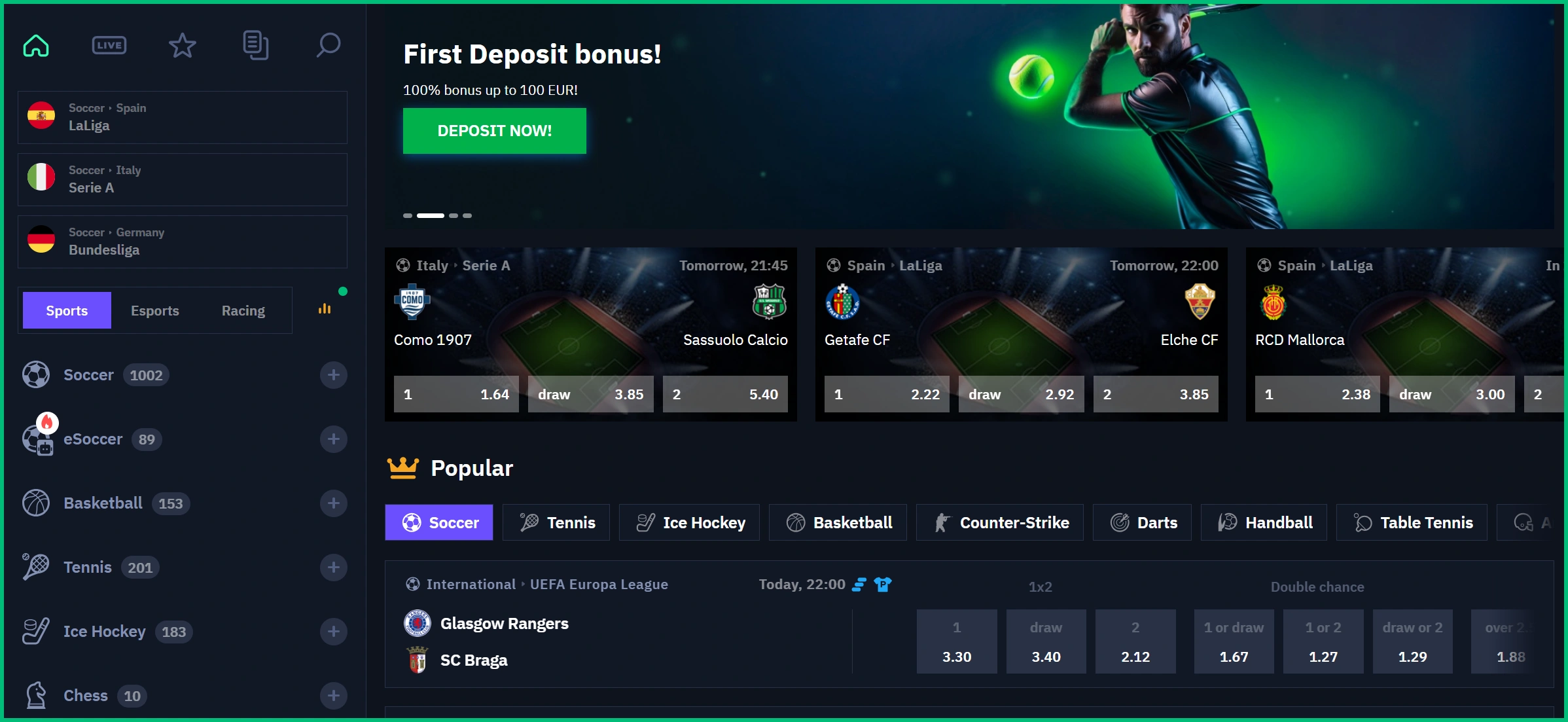 BeonBet Sports Betting and Live Markets